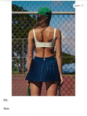 FP movement, Navy Pleated Tennis Skirt - Women